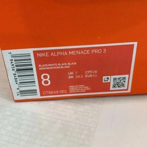 Nike Men's Alpha Menace Pro 3 Mid Football Cleats - Picture 5 of 6